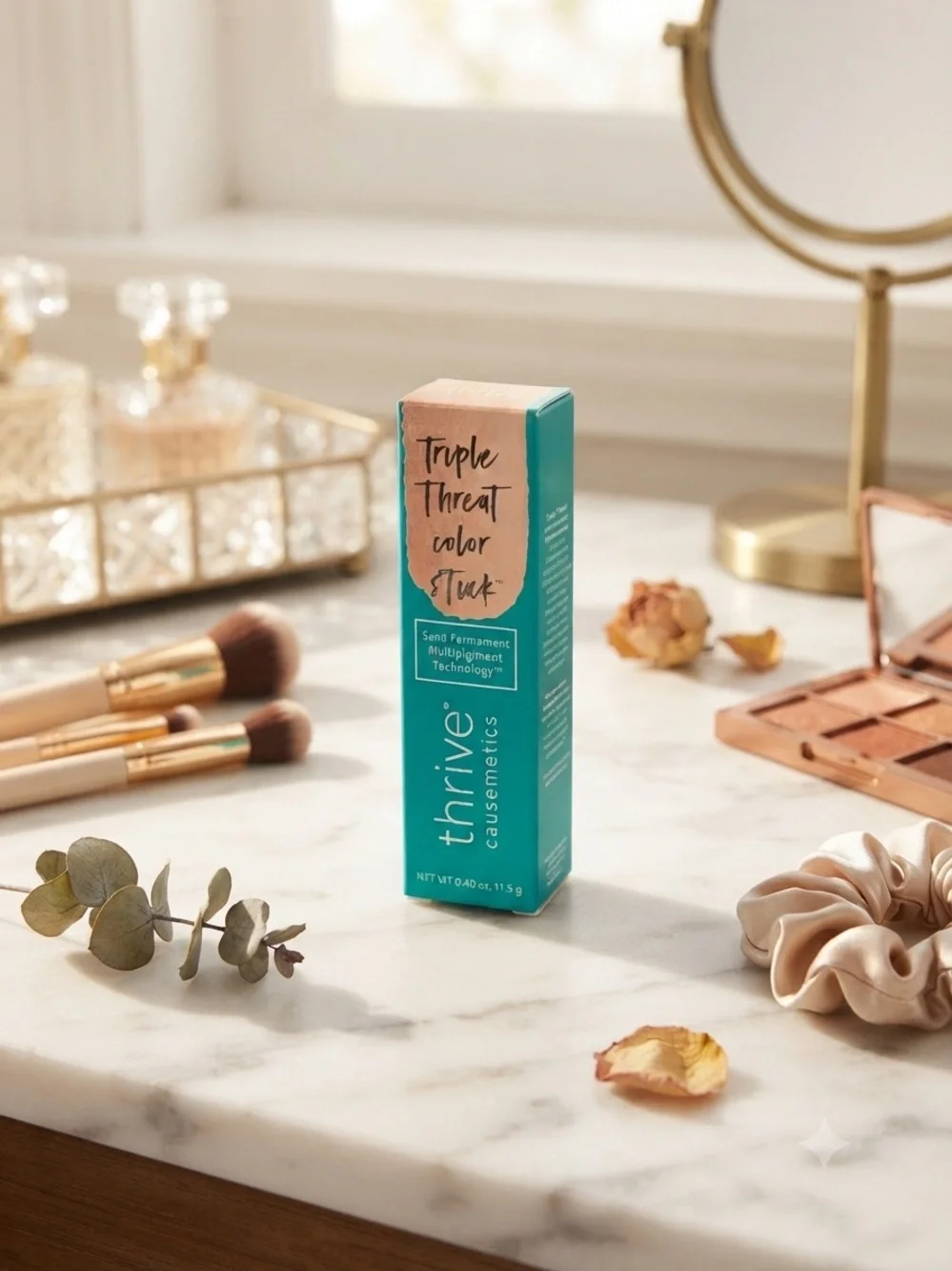 thrive causemetics Triple Threat Color Stuck - Teal Packaging